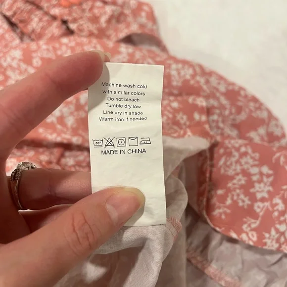 Floral Halter Neck Tiered Mini Dress in Pink - Medium - Picture 7 of 7